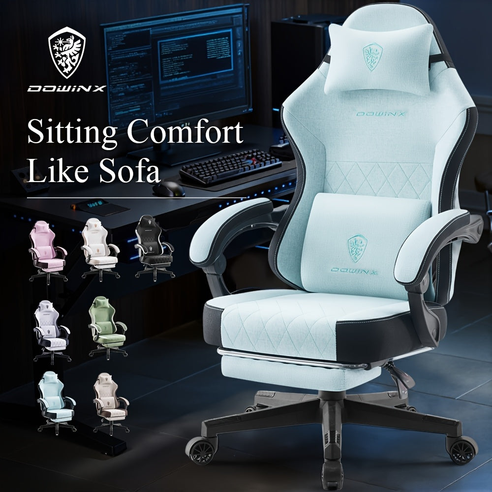Gaming Chair With Breathable Fabric And 300 Lbs Weight Capacity