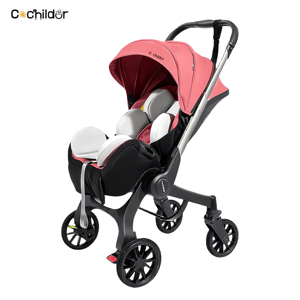 Cochildor Reversible Foldable Baby Stroller Sunshade Safety Belt