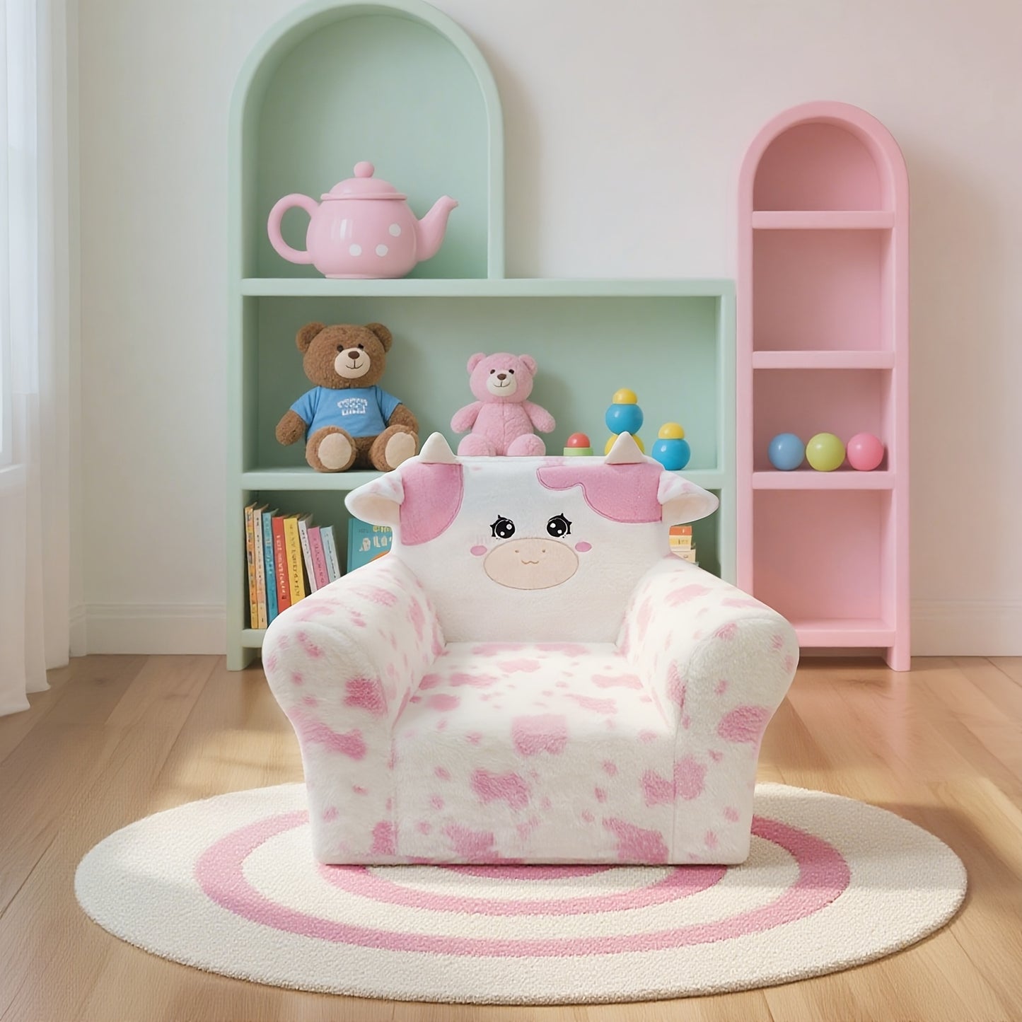Kids Memory Foam Lounger Sofa With Machine Washable Cover