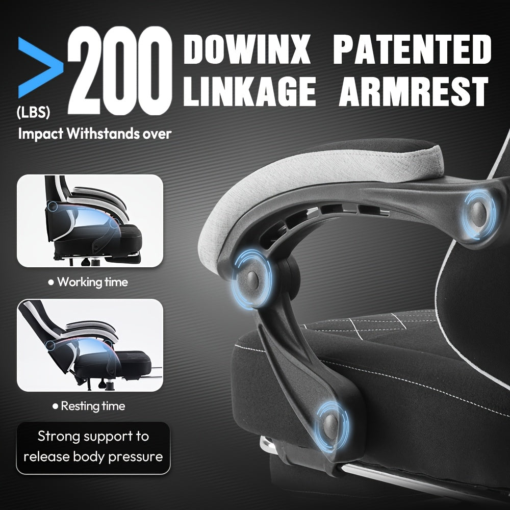 Ergonomic Gaming Chair With Pocketed Spring Cushion