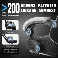 Gaming Chair With Breathable Fabric And 300 Lbs Weight Capacity