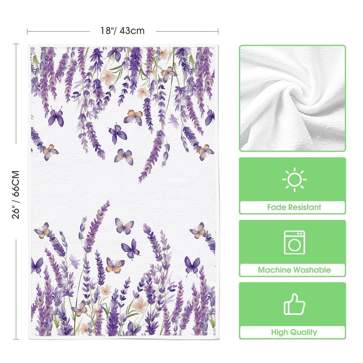 CMZLUMINEST Spring Kitchen Towels And Dishtowels With Floral Pattern