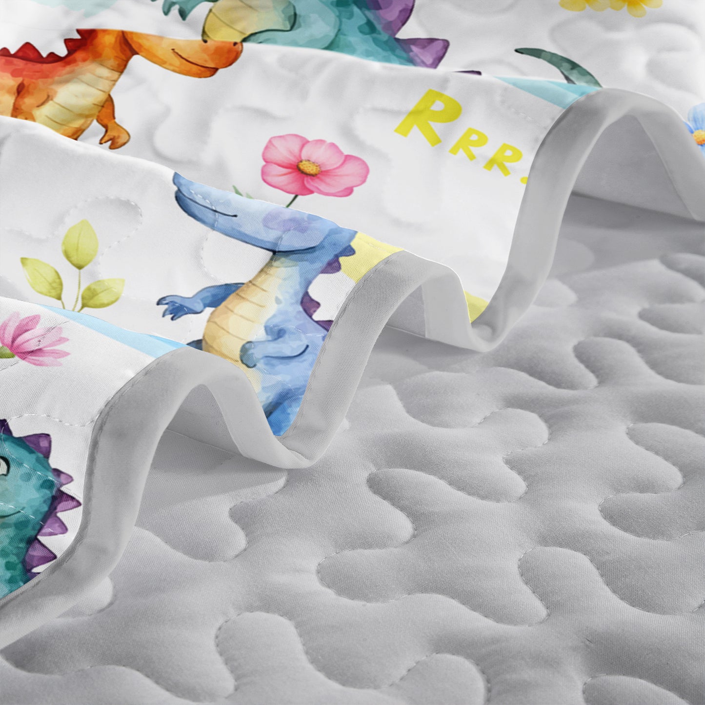 Dinosaur Bedding Set All Season Microfiber Quilted Duvet With Pillowcases