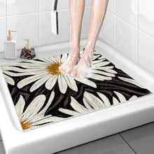 Daisy Pattern Shower Mat Anti Slip PVC Bath Rug Indoor