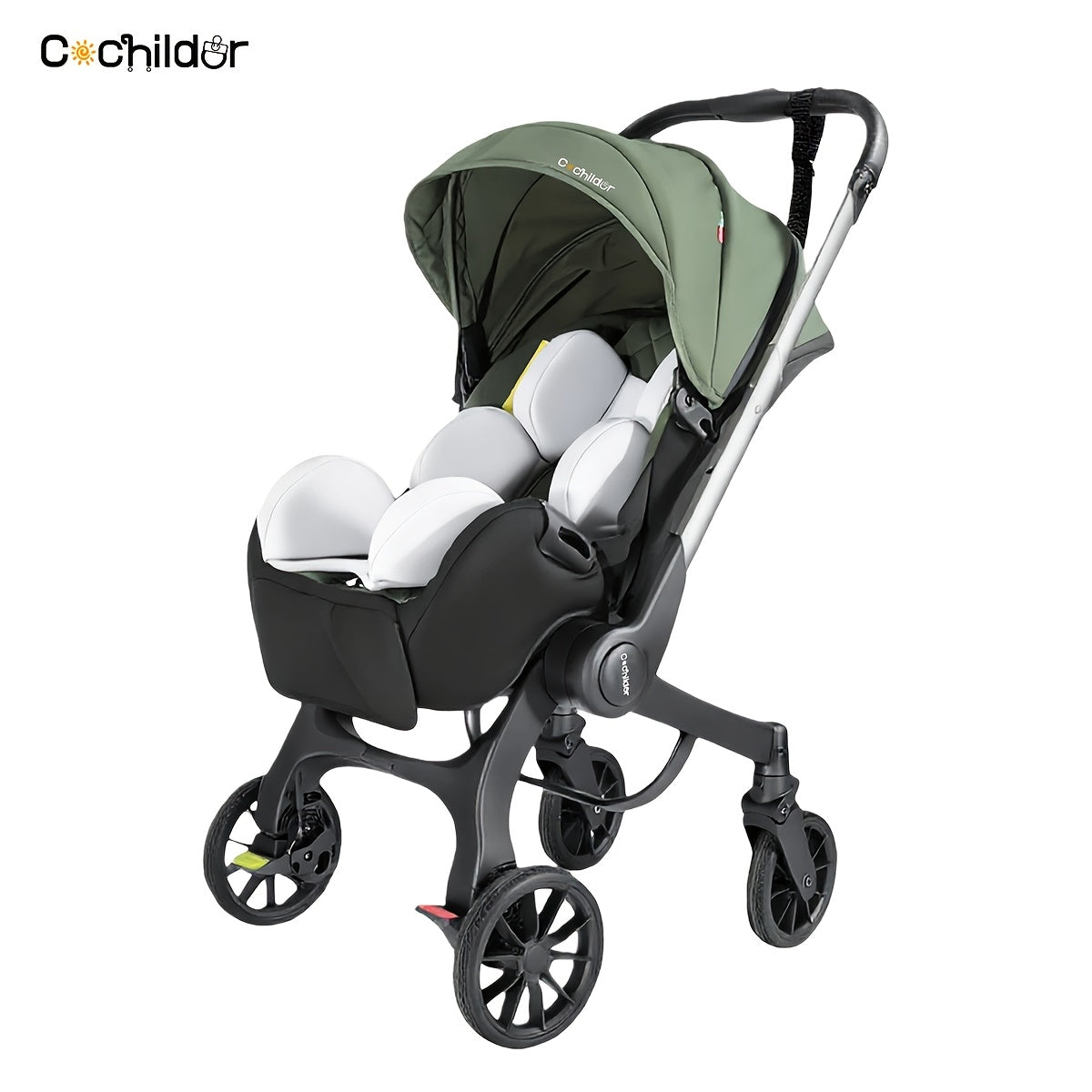 Cochildor Reversible Foldable Baby Stroller Sunshade Safety Belt