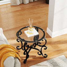 3 Piece Tempered Glass Surface Coffee Table Set, Decor Coffee Table Round End Side Table With Sturdy Construction For Living Room