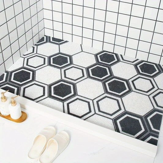 Non-Slip Cushioned Bath Mat Soft Textured Quick-Dry For Bathroom