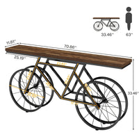 TribeSigns Contemporary Console Table With Engineered Wood And Metal