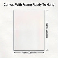 Rustic Wood Frame Canvas Art Please Seat Yourself Humorous Print