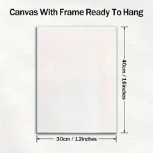 Rustic Wood Frame Canvas Art Please Seat Yourself Humorous Print