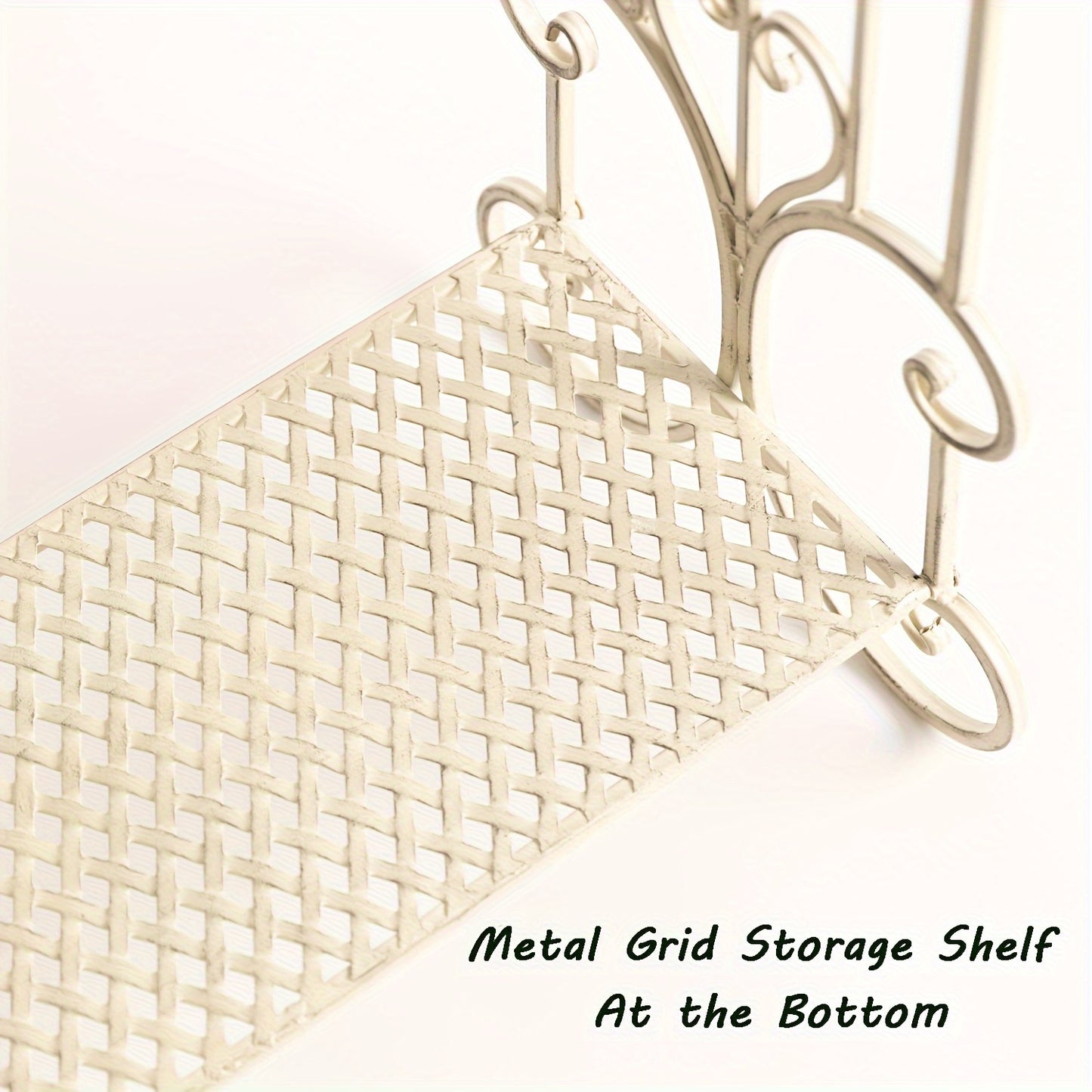 Three Tier Metal Freestanding Towel Rack With Shelf For Bathroom