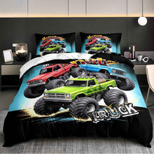 Monster Truck Bedding Set Duvet Cover And Pillowcases All Seasons