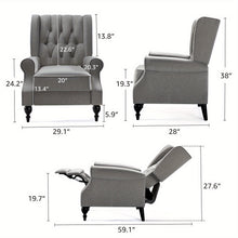 PAPAJET Wingback Recliner Chair For Adults With Push Back