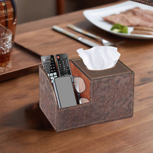 MILITWO Multifunctional PU Leather Napkin Box And Remote Holder