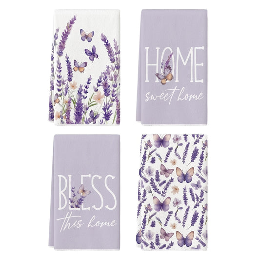 CMZLUMINEST Spring Kitchen Towels And Dishtowels With Floral Pattern