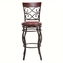 Costway Vintage Swivel Bar Stools Set With Padding