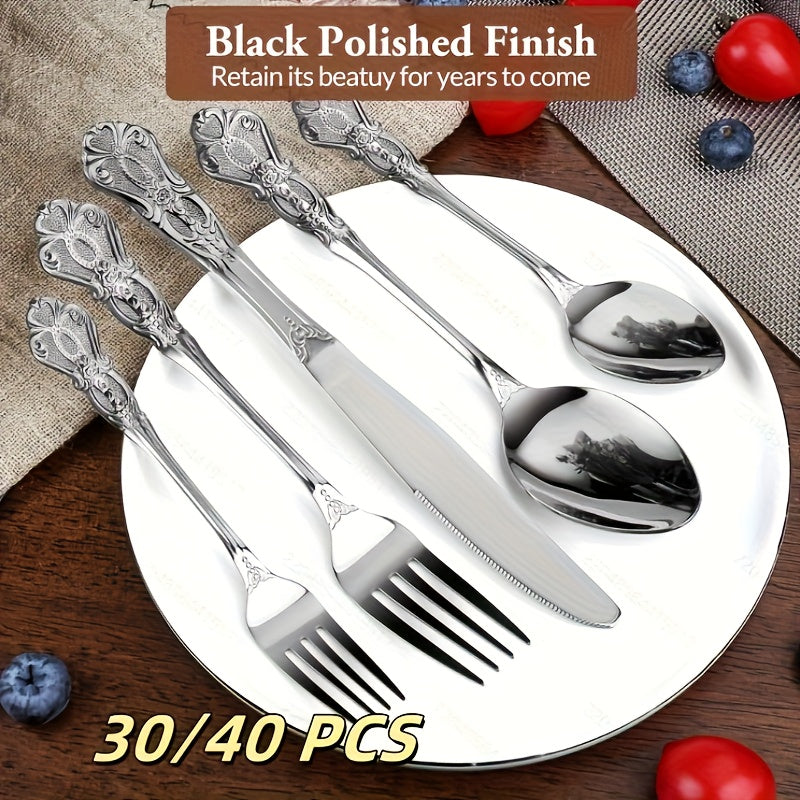 Luxury Palace Flatware Set Stainless Steel Cutlery for Home Use