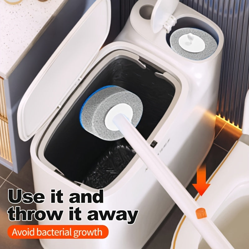 JOYBOS 2-In-1 Trash Can With Toilet Brush And Brush Head