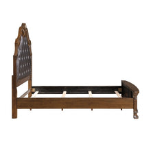 Elegant Upholstered Headboard With Intricate Carvings No Assembly Required