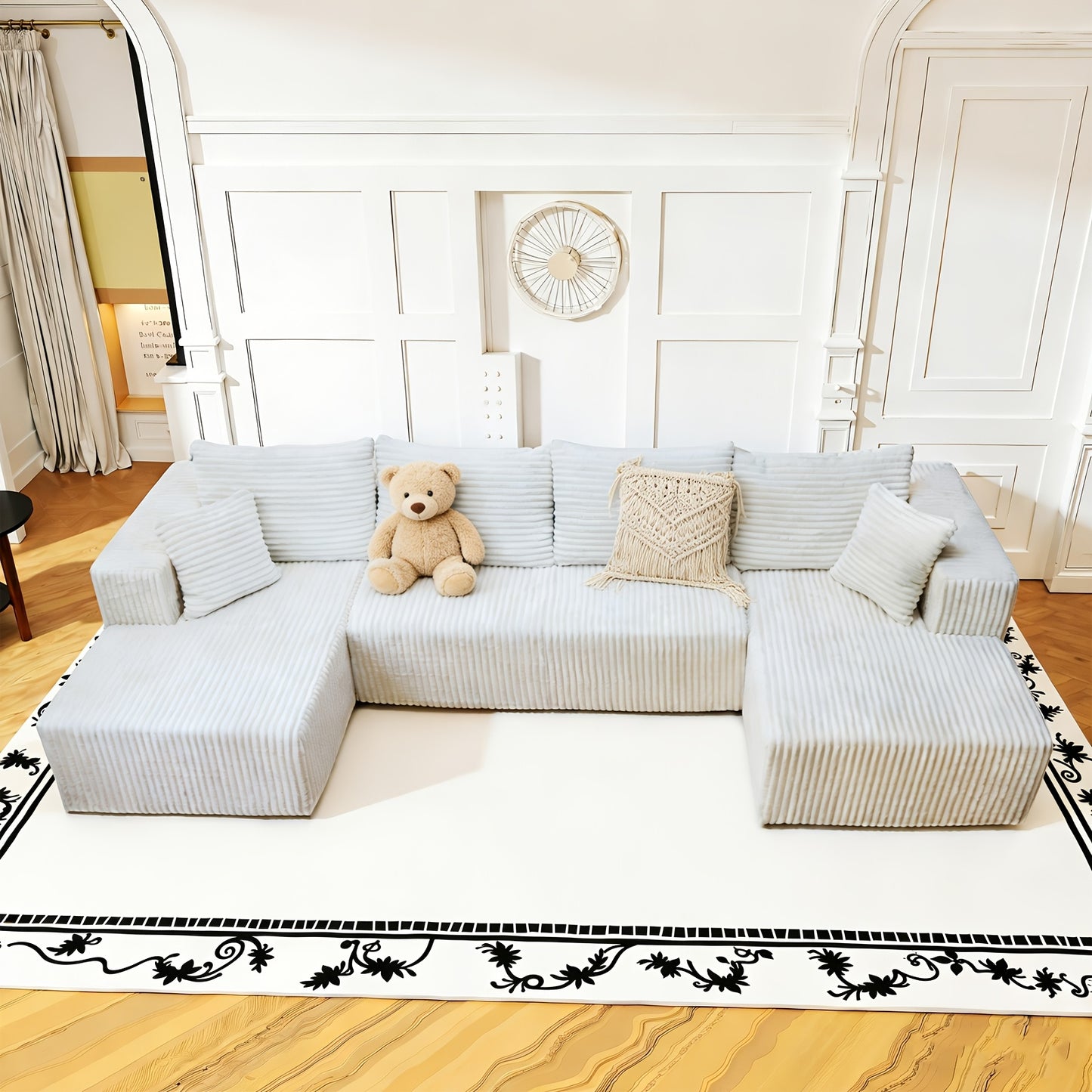 Cloud Shaped Frameless Beanbag Sofa For Living Room Lounge