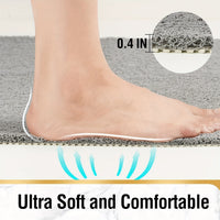 Non-Slip Cushioned Bath Mat Soft Textured Quick-Dry For Bathroom