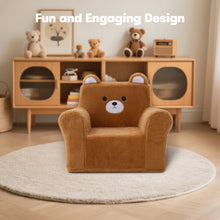 MOONBEEKI Memory Foam Kids Armchair Bear Shape With Manual Recline For Toddlers