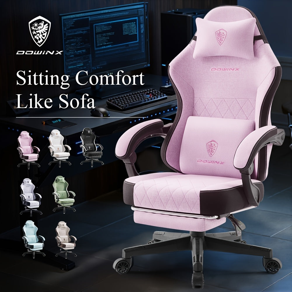Gaming Chair With Breathable Fabric And 300 Lbs Weight Capacity