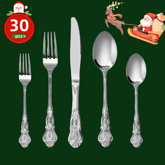 Luxury Palace Flatware Set Stainless Steel Cutlery for Home Use