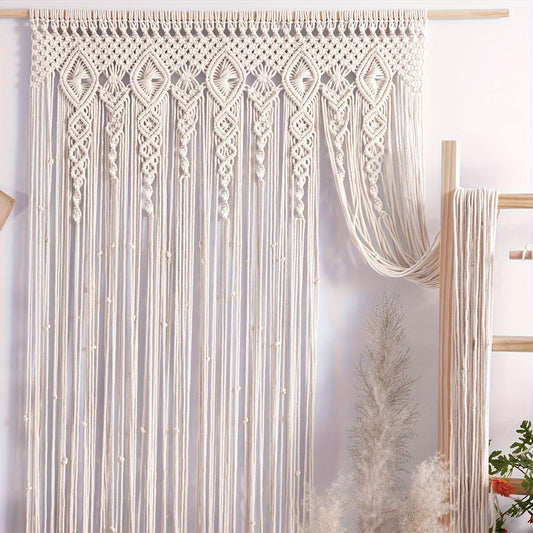 Boho Macrame Tapestry With Tassels Premium Cotton Rope Decor