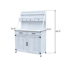 Outdoor Solid Fir Potting Station With Double Doors Shelved Top