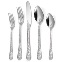 Stainless Steel 20 Piece Cutlery Set Fork Knife Spoon Kitchen Utensils