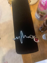 EKG Bracelet: Medical Gift with Dangling Heart
