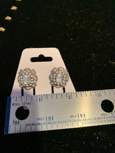 Rectangular Victorian rhinestone earrings