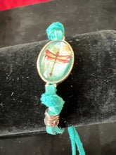 Teal dragonfly bracelet