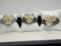Filigree Bracelet: Pearl Flower, Rhinestone Adornment, Adjustable Cuff