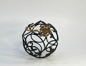 Antique bronze floral bracelet. Adjustable to fit any wrist size