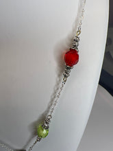 Kaleidoscope Necklace and Earring Set: Stained Glass Style, Hypoallergenic