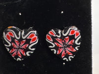 Kaleidoscope Clay Earrings: Hypoallergenic Stained Glass Style