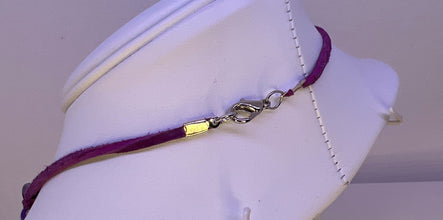 Purple Butterfly Charm Necklace & Bracelet Set: Beaded Floral Jewelry