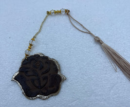 Leather Butterfly Dragonfly And Rose Bookmarks With Tassels
