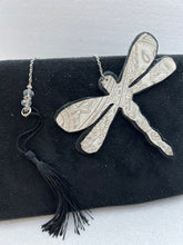 Leather Butterfly Dragonfly And Rose Bookmarks With Tassels