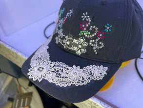 Lace floral and bling baseball caps to show off your personality and style