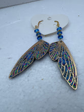Clay filled butterfly wing earrings