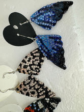 Bling Butterfly Wing Earrings: Diamond Dotted, Hypoallergenic