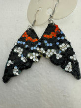 Bling Butterfly Wing Earrings: Diamond Dotted, Hypoallergenic