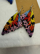Bling Butterfly Wing Earrings: Diamond Dotted, Lightweight
