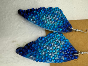Bling Butterfly Wing Earrings: Diamond Dotted, Lightweight