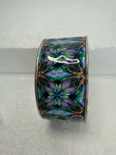 Polymere clay kaleidoscope designed pattern filled adjustable bracelet