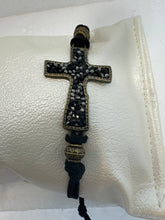 Varied cross bracelets with leather or suede string adjustable bracelets