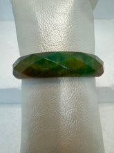 Faceted bangle resin bracelet